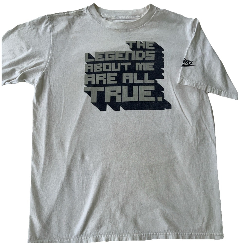 Nike "The Legends About Me Are All True"‎ Retro T Shirt boy's L 14-16